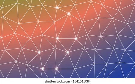 Abstract polygonal template. For textures or wallpaper. Vector illustration. Creative gradient color