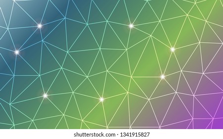 Abstract polygonal template. For textures or wallpaper. Vector illustration. Creative gradient color