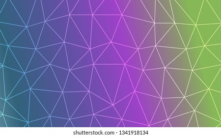 Abstract polygonal template. For textures or wallpaper. Vector illustration. Creative gradient color