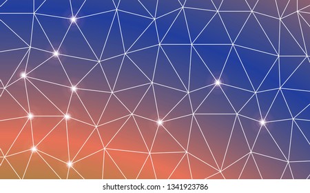 Abstract polygonal template. For textures or wallpaper. Vector illustration. Creative gradient color