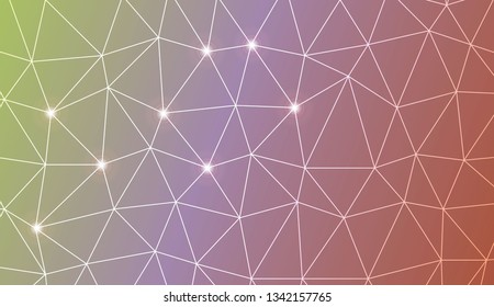Abstract polygonal template. For textures or wallpaper. Vector illustration. Creative gradient color