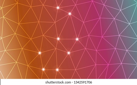 Abstract polygonal template. For textures or wallpaper. Vector illustration. Creative gradient color