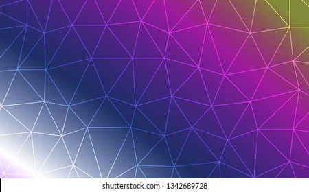 Abstract polygonal template. For textures or wallpaper. Vector illustration. Creative gradient color