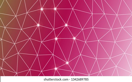 Abstract polygonal template. For textures or wallpaper. Vector illustration. Creative gradient color