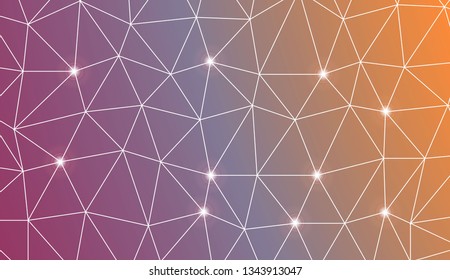 Abstract polygonal template. For textures or wallpaper. Vector illustration. Creative gradient color