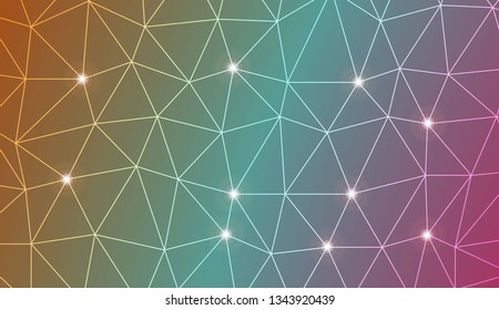 Abstract polygonal template. For textures or wallpaper. Vector illustration. Creative gradient color