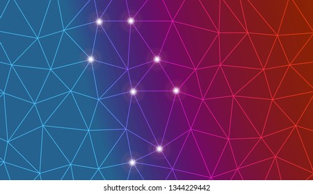 Abstract polygonal template. For textures or wallpaper. Vector illustration. Creative gradient color