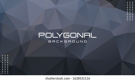 Abstract Polygonal Triangle Background, low poly vector illustration