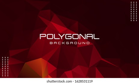Abstract Polygonal Triangle Background, low poly vector illustration