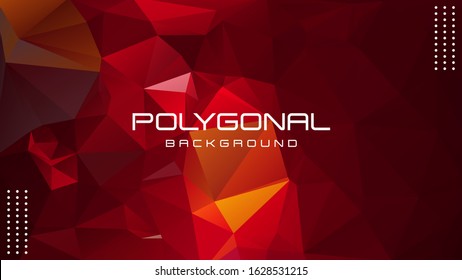 Abstract Polygonal Triangle Background, low poly vector illustration