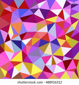 Abstract polygonal triangles background. Colorful vivid background of colored triangles with kaleidoscope effect