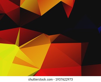 Abstract polygonal triangles colorful background vector