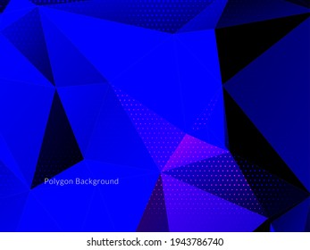 Abstract polygonal triangles colorful background vector