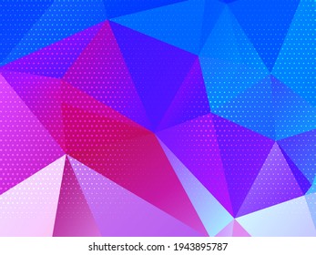 Abstract polygonal triangles colorful background vector