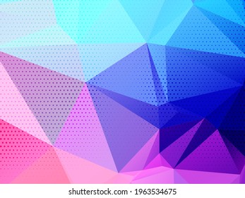 Abstract polygonal triangles colorful background vector