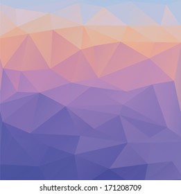 Abstract polygonal triangles geometric background. Vector illustration.