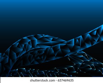 Abstract polygonal triangular illustration