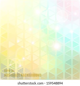 Abstract polygonal vector background. Autumn colors.