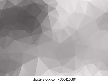 Abstract polygonal vector background. Black and white geometric low poly illustration. Creative design template.