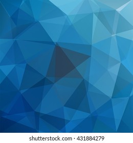 Abstract polygonal vector background. Blue geometric vector illustration. Creative design template. 