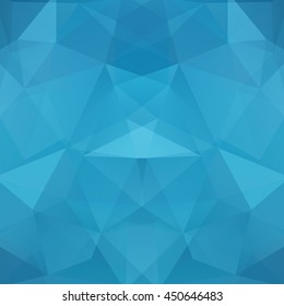 Abstract polygonal vector background. Blue geometric vector illustration. Creative design template. 