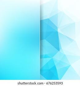 Abstract polygonal vector background. Blue geometric vector illustration. Creative design template. Abstract vector background for use in design
