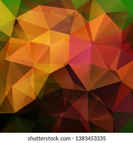 Abstract polygonal vector background. Brown geometric vector illustration. Creative design template.