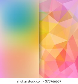 Abstract polygonal vector background. Colorful geometric vector illustration. Creative design template. Abstract vector background for use in design