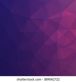 Abstract polygonal vector background. Colorful geometric vector illustration. Creative design template. Pink, purple, blue, violet colors. 