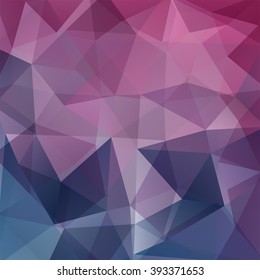 Abstract polygonal vector background. Colorful geometric vector illustration. Creative design template. Pink, purple, blue colors. 