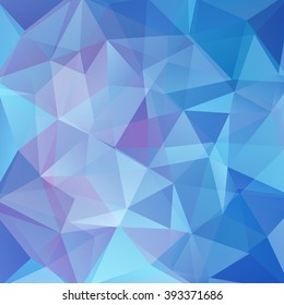 Abstract polygonal vector background. Colorful geometric vector illustration. Creative design template. Blue, pink colors. 