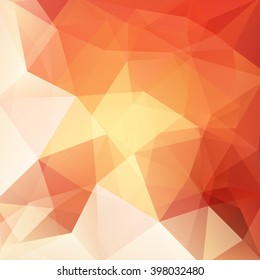 Abstract polygonal vector background. Colorful geometric vector illustration. Creative design template. Red, yellow, white colors. 