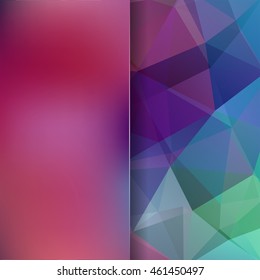 Abstract polygonal vector background. Colorful geometric vector illustration. Creative design template. Abstract vector background for use in design. Blue, red, green colors. 