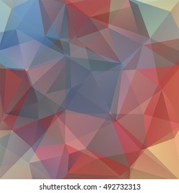 Abstract polygonal vector background. Colorful geometric vector illustration. Creative design template. . Blue, brown colors