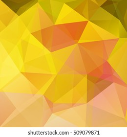Abstract polygonal vector background. Colorful geometric vector illustration. Creative design template. Yellow, orange, green colors