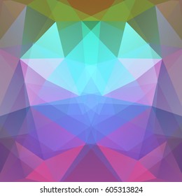 Abstract polygonal vector background. Colorful geometric vector illustration. Creative design template. Pink, purple, blue, green colors. 