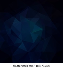 Abstract polygonal vector background. Dark blue geometric vector illustration. Creative design template.