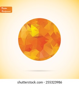 Abstract polygonal vector background, eps10