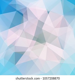 Abstract polygonal vector background. Geometric vector illustration. Creative design template. Pink, blue, pastel,