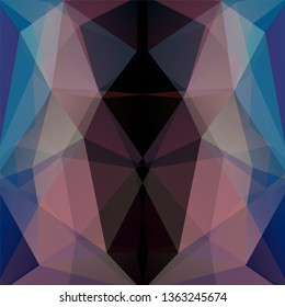 Abstract polygonal vector background. Geometric vector illustration. Creative design template. Black, pink, blue colors.