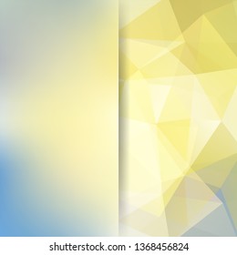 Abstract polygonal vector background. Geometric vector illustration. Creative design template. Abstract vector background for use in design. Yellow, gray colors.