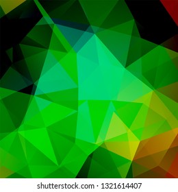 Abstract polygonal vector background. Green geometric vector illustration. Creative design template.