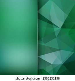 Abstract polygonal vector background. Green geometric vector illustration. Creative design template. Abstract vector background for use in design