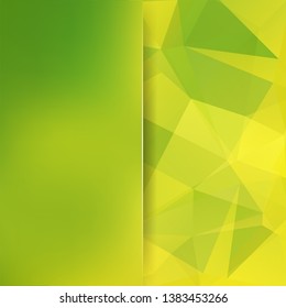 Abstract polygonal vector background. Green geometric vector illustration. Creative design template. Abstract vector background for use in design