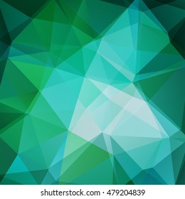 Abstract polygonal vector background. Green  geometric vector illustration. Creative design template. 