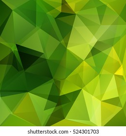 Abstract polygonal vector background. Green geometric vector illustration. Creative design template. 