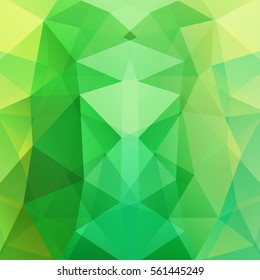 Abstract polygonal vector background. Green geometric vector illustration. Creative design template. 