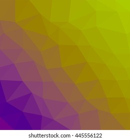 Abstract polygonal vector background. Illustration consisted of hexagon and rectangle elements. Multi-color geometric low poly style. Creative template design for your artwork.