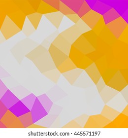 Abstract polygonal vector background. Illustration consisted of hexagon and rectangle elements. Multi-color geometric low poly style. Creative template design for your artwork.