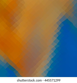 Abstract polygonal vector background. Illustration consisted of hexagon and rectangle elements. Multi-color geometric low poly style. Creative template design for your artwork.